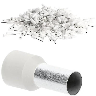 Afbeelding van 100 stuks Kalitec AE1612WS adereindhulzen geïsoleerd 16,0 mm² 12 mm lang wit I Made in Germany Industriële kwaliteit