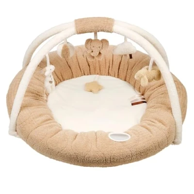 Afbeelding van Nattou TEDDY Speeltapijt speelkleed met bogen 90 cm Ecru Karamel