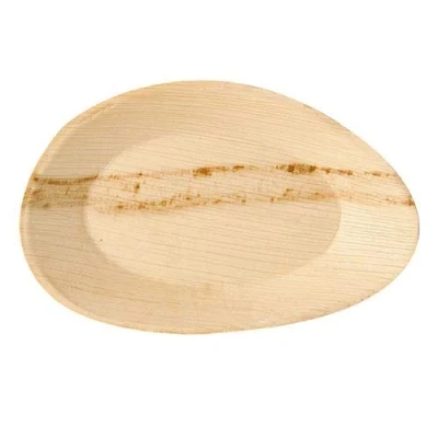Afbeelding van Palmblad Servies Borden &quot;Pure&quot; Ovaal 260 x 170 25mm