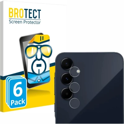 Afbeelding van BROTECT Screenprotector voor Samsung Galaxy A55 5G (ALLEEN Camera Lens) Folie Beschermfolie transparant (6 Stuks)