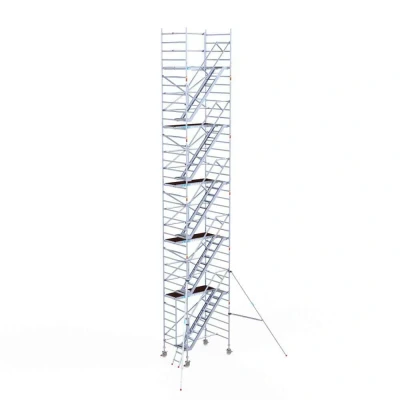 Afbeelding van Pro. alu trappentoren carbondeck 1.35x1.90x12.20m werkhoogte