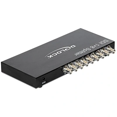 Afbeelding van Delock 93253 8 poorten SDI splitter Met metalen behuizing 1920 x 1080 Pixel Zwart