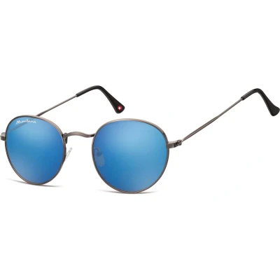 Afbeelding van Zonnebril Montana mat staal Revo met blauw glas
