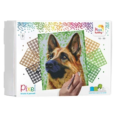 Afbeelding van Pixelhobby Geschenkverpakking Duitse Herder 90049
