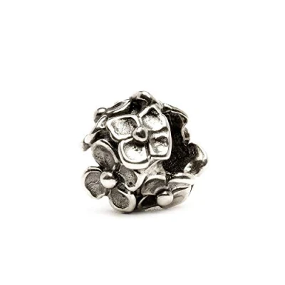 Afbeelding van Trollbeads Hortensia kraal, 925 Sterling zilver, Zonder steen, steen