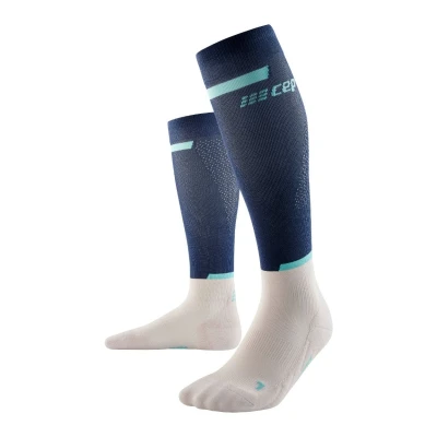 Afbeelding van CEP Compression THE RUN Kniekousen, Dames, Maat: Small, Blue off white