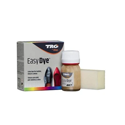 Afbeelding van TRG The One Kleuring voor leren schoenen en accessoires van leer, canvas kunstleer met sponsapplicator Easy Dye, 25 ml, Goud