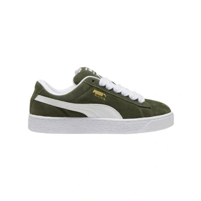 Afbeelding van Puma Sneakers laag, Maat: 37, Dark olive/white Veloursleer