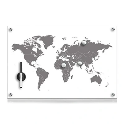 Afbeelding van ZELLER Magneetbord WORLD + 3 magneten, 60x40 cm