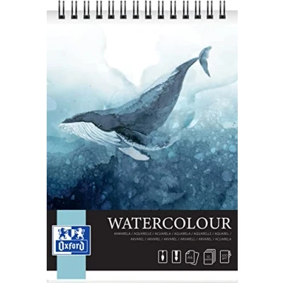 Afbeelding van Oxford aquarelblok spiraal A4, 10 vel, 300 g/m²