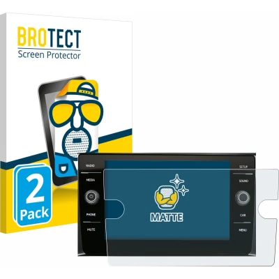 Afbeelding van BROTECT Screenprotector voor Volkswagen Composition Media 2017 Folie Beschermfolie matte (2 Stuks)