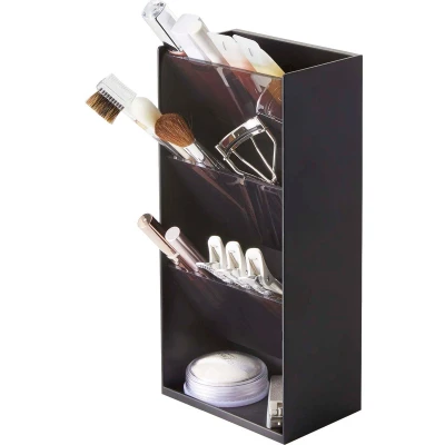 Afbeelding van Yamazaki Make up bakje verstelbare verdelers Zwart