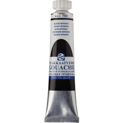 Afbeelding van Talens plakkaatverf Extra Fijn tube van 20 ml, zwart intenso