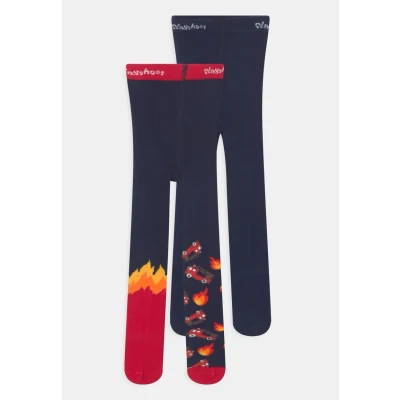 Afbeelding van Playshoes Kinder Strumpfhose Feuerwehr (2er Set) Marine 98/104