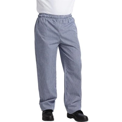 Afbeelding van Whites Vegas koksbroek blauw wit geruit XXL