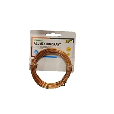 Afbeelding van folia 79644 Koperen aluminiumdraad 2 mm x 5 m zeer eenvoudig te modelleren voor knutselen en decoreren