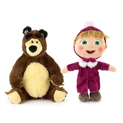 Afbeelding van Masha en de Beer knuffel 30 cm Pluche and the Bear