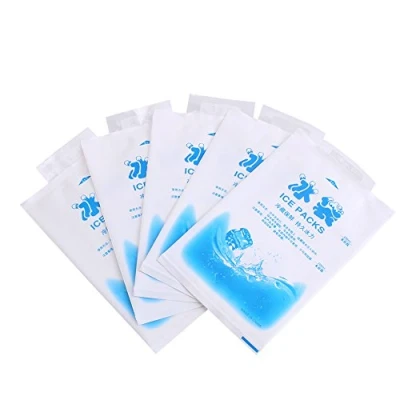 Afbeelding van Gel Ice Pack Set 10 stuks, herbruikbaar, zelfdichtend, structuur, ijsverpakkingen, gel, koelzakken, voor levensmiddelen, groenten, wijn, medisch gebruik, industrieel gebruik (200 ml)