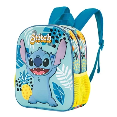 Afbeelding van Disney 3D rugzak, kleine Aloha, uniseks, kinderen, 1 stuk, Blauw, Rugzak Petit Alien