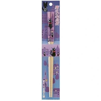 Afbeelding van Ghibli Kiki&#039;s Vliegende Koeriersdienst Jiji Chopsticks Violet 21cm