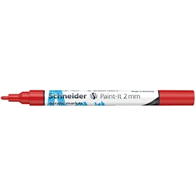 Afbeelding van Acryl Marker Schneider Paint it 310 2mm rood