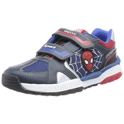 Afbeelding van Geox Marvel Spiderman Tuono BOY Sneakers laag voor kinderen, Maat: 32, Navy/red Textiel/ synthetisch