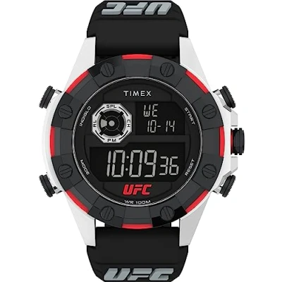 Afbeelding van Timex UFC Kick TW2V86700 Horloge Rubber Zwart Ø 49 mm