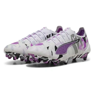 Afbeelding van ULTRA 5 ULTIMATE FOREVER FG uniseks voetbalschoenen, Grijs/Wit, Maat 35,5 PUMA