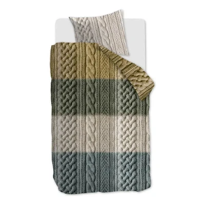 Afbeelding van Ariadne at Home Snug Dekbedovertrek Eenpersoons 140x200/220 cm Oker