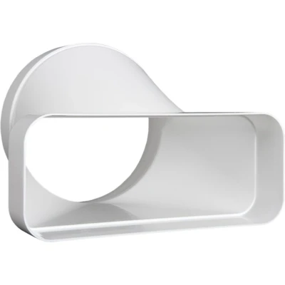 Afbeelding van Nedco overgangsstuk recht 220x90mm d=150mm ECO+ kunsstof wit