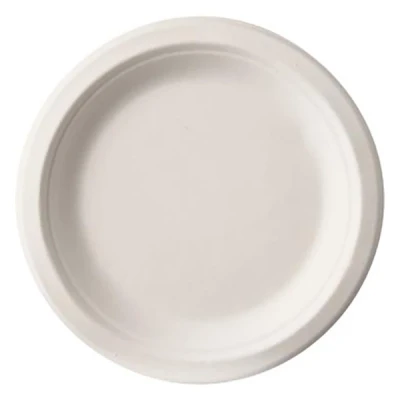 Image de 50, Teller Zuckerrohr pure ungeteilt Ø 23 cm Blanc Bio · 2