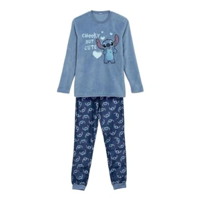 Afbeelding van Pyjama Stitch Blauw Maat S