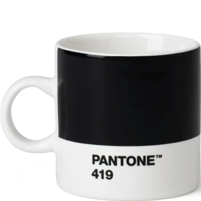 Afbeelding van Pantone Espressobeker Bone China 120 ml Black 419 C