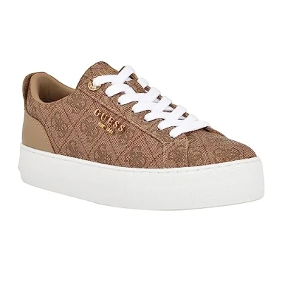 Afbeelding van GUESS Genza Sneakers voor dames, Latte Multi 110