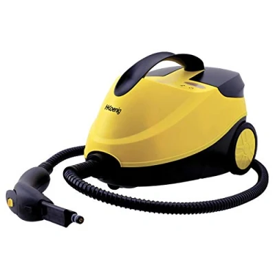 Afbeelding van H.Koenig nv6200 Cilinder stoomreiniger 1,5 l Zwart/Geel 2000 W
