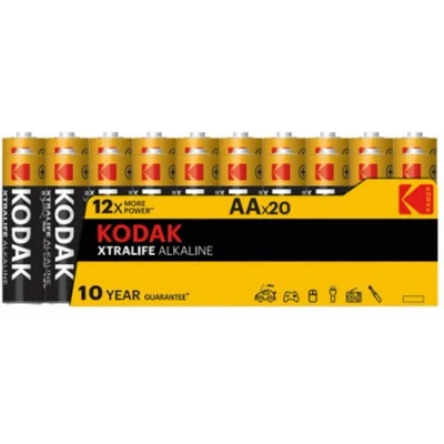 Afbeelding van Kodak XTRALIFE alkaline AA battery 20 pack s