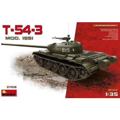 Afbeelding van Miniart T 54 3 Mod. 1951 (Min37015) modelbouwsets, hobbybouwspeelgoed voor kinderen, modelverf en accessoires