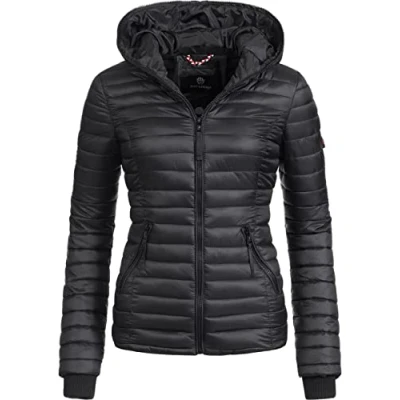 Afbeelding van Navahoo Kimuk Gewatteerde jas voor dames, tussenseizoen, XS XXL, Marine.