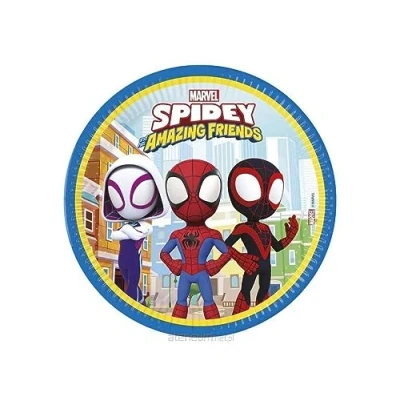 Afbeelding van Vegaoo 8 borden Spidey en zijn Geweldige Vriendjes 23 cm