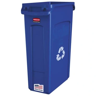 Afbeelding van Rubbermaid Slim Jim 87 liter blauw