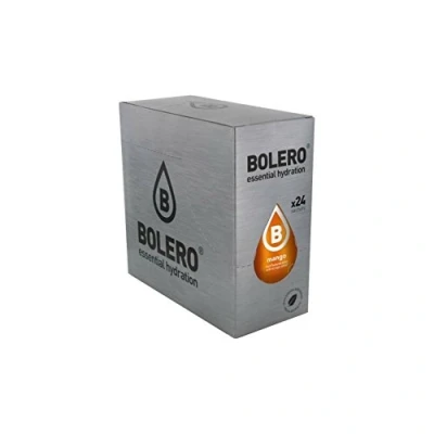 Image de BOLERO Boisson, lot de 24 sachets 9 g, saveur mangue, préparation instantanée pour boissons, avec stévia et vitamine C sans sucre