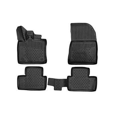 Afbeelding van Element Renault Captur 2019 &gt;, op maat gemaakte 3D antislip rubberen vloermatten, 4 stuks.