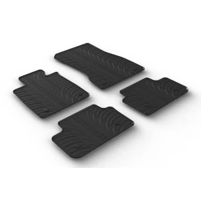Afbeelding van Gledring 0547 Vloermatset Rubber voor en achter 4 zwart