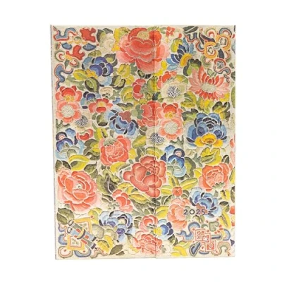 Afbeelding van Peking Opera Embroidery Pear Garden (Peking Embroidery) Ultra 12 month Verso Hardback Dayplanner 2025 (Wrap Closure)