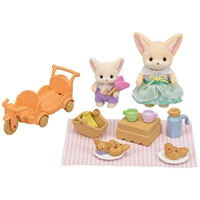 Image de Figurine Sylvanian Families Le set de pique nique des frères et sœurs Fennec