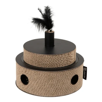 Afbeelding van District 70 Fiesta 25 x cm Kattenspeelgoed Zwart