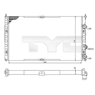 Afbeelding van TYC Radiateur 737 0057