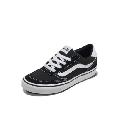 Afbeelding van Vans Brooklyn Ls Sneakers voor dames, Zwart en wit suède canvas