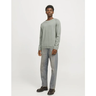 Afbeelding van Jack &amp; Jones Jjehill CREW NECK NOOS Trui, Heren, Maat: Large, Iceberg green