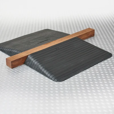 Afbeelding van Rubberen drempelhulp 90MM hoog 2 stuks